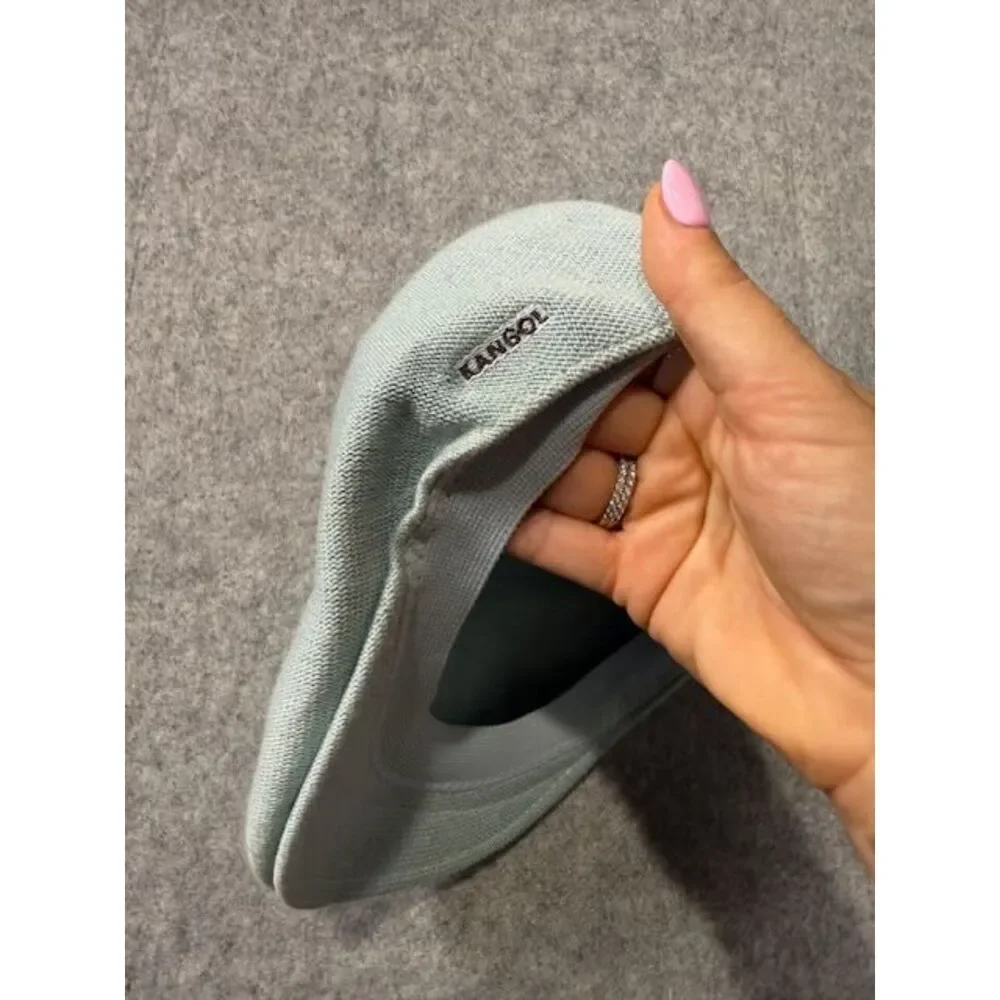 Kangol Tropic 504 Ivy Flat Cap Light Blue Size Large Newsboy Golf Hat
